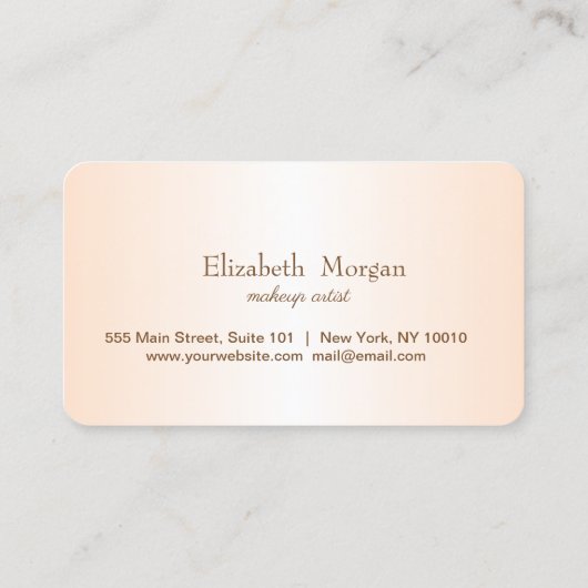 Moderne stijlvolle Kaart van Makeup Loyalty (Achterkant)