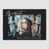 Moderne Stijlvolle Kalligrafie Afstuderen Magneet (Voorkant)