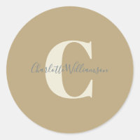 Moderne stijlvolle kalligrafie monogram naam goud