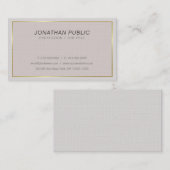 Moderne stijlvolle kleuren, cursief papier, trendy visitekaartje (Voorkant / Achterkant)