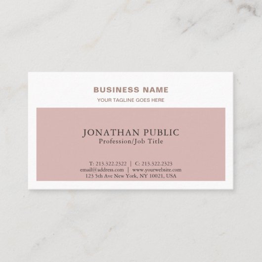 Moderne stijlvolle kleuren — Professioneel logo Visitekaartje (Voorkant)