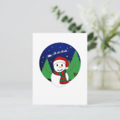 Moderne stijlvolle kunstillustratie Kerstontwerp Briefkaart (Staand voorkant)