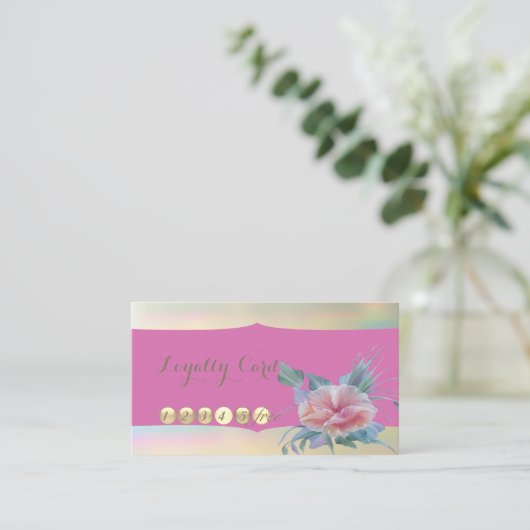 Moderne, stijlvolle, langwerpige Kaart Klantenkaartje (Staand voorkant)