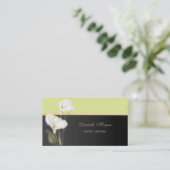 Moderne stijlvolle legante poladots, Calla Visitekaartje (Staand voorkant)