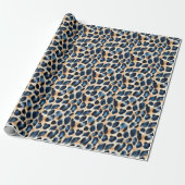 Moderne Stijlvolle Leopard Pattern Waterverf Style Cadeaupapier (Uitgerold)