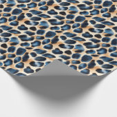 Moderne Stijlvolle Leopard Pattern Waterverf Style Cadeaupapier (Hoek)
