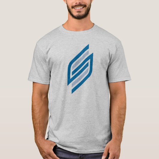 Moderne stijlvolle letter S monogram T-shirt (Voorkant)