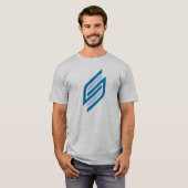 Moderne stijlvolle letter S monogram T-shirt (Voorkant volledig)