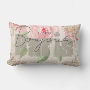 Moderne stijlvolle lettering Grunge botanische sha Kussen