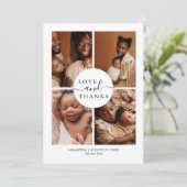 Moderne Stijlvolle Liefde Bedankt Foto Birt Aankon (Staand voorkant)