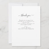 Moderne Stijlvolle Liefde Bedankt Foto Birt Aankon (Achterkant)