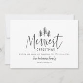 Moderne, stijlvolle, luxe kerst feestdagenkaart (Voorkant)