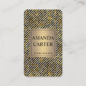 Moderne stijlvolle luxe stripes visitekaartje (Voorkant)