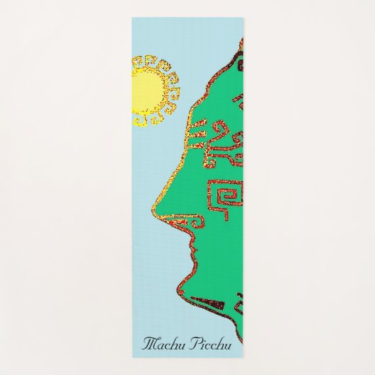 Moderne, stijlvolle machine Picchu-tekening Yogamat (Voorkant)