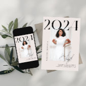 Moderne stijlvolle magazine | Afstudeerfoto-feestj Kaart
