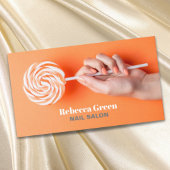 Moderne Stijlvolle Manicurist Nail Artist Nail Sal Visitekaartje