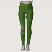 Moderne stijlvolle Maximalistische aangepaste naam Leggings (Voorkant)