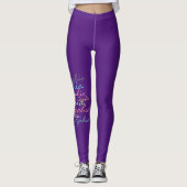 Moderne stijlvolle Maximalistische aangepaste naam Leggings (Voorkant)
