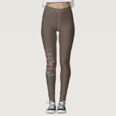 Moderne stijlvolle Maximalistische aangepaste naam Leggings (Voorkant)