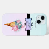 Moderne stijlvolle meisjesachtige ijs cactus Case-Mate iPhone case (Achterkant (horizontaal))