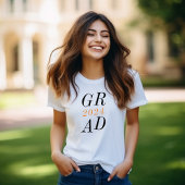 Moderne stijlvolle middelbare school senior Afstud T-shirt