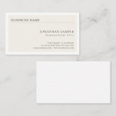 Moderne, stijlvolle, minimale vormgeving voor prof visitekaartje (Voorkant / Achterkant)