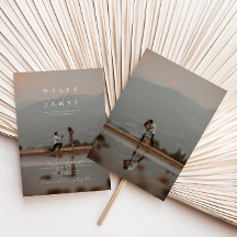 Moderne, stijlvolle minimalistische 2-fotobruiloft