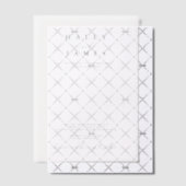 Moderne Stijlvolle Minimalistische Bruiloft Vellum Uitnodigingen (Offset (Uitnodiging))