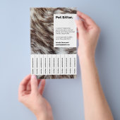 Moderne stijlvolle, minimalistische en huisdieropp flyer (Hand)