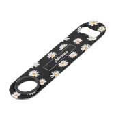 Moderne stijlvolle minimalistische gepersonaliseer speed flessenopener (Voorkant Gekanteld)