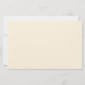 Moderne stijlvolle minimalistische monogram naam briefpapier (Achterkant)