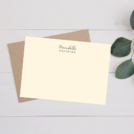 Moderne stijlvolle minimalistische monogram naam briefpapier