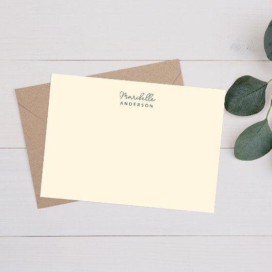 Moderne stijlvolle minimalistische monogram naam briefpapier