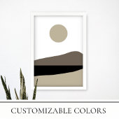 Moderne stijlvolle minimalistische muurkunst print