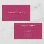 Moderne stijlvolle minimalistische Sjabloon Rich M Visitekaartje (Voorkant / Achterkant)