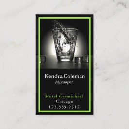 Moderne, stijlvolle Mixoloog aangepaste QR-code -  Visitekaartje