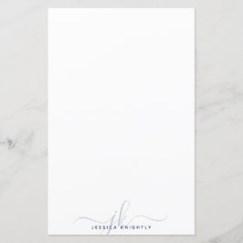 Moderne Stijlvolle Monogram Beginletters Navyblauw