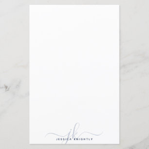 Moderne Stijlvolle Monogram Beginletters Navyblauw