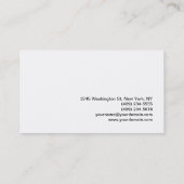 Moderne, stijlvolle monogram Blue White Hairdresse Visitekaartje (Achterkant)