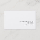 Moderne Stijlvolle Monogram Grijs Wit Kapsalon Visitekaartje (Achterkant)