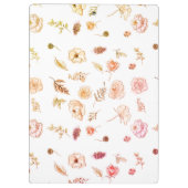 Moderne, stijlvolle monogram meisjes 1974 klembord (Achterkant)