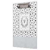 Moderne stijlvolle monogram meisjes klembord (Links)