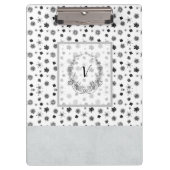 Moderne stijlvolle monogram meisjes klembord (Voorkant)