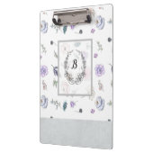 Moderne, stijlvolle monogram meisjespatronen #2 klembord (Links)