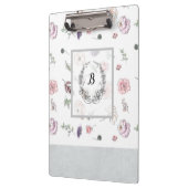 Moderne stijlvolle monogram meisjespatronen #3 klembord (Links)