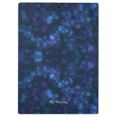 Moderne, stijlvolle monogram patronen Winter Snowf Klembord (Achterkant)