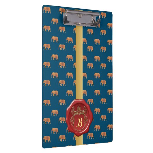 Moderne stijlvolle monogram patroonliften #5 klembord (Rechts)