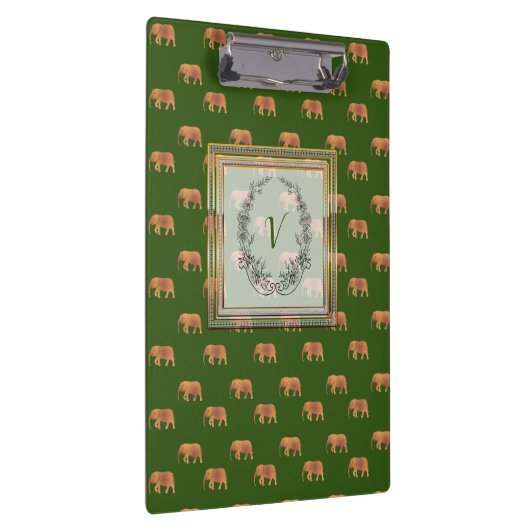 Moderne stijlvolle monogram patroonliften klembord (Rechts)