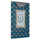 Moderne stijlvolle monogram patroonliften klembord (Rechts)