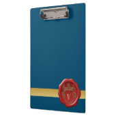 Moderne stijlvolle monogram patroonstempel #2 klembord (Links)